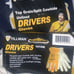 2 X Tillman Medium Premium Drivers Gloves - Top Grain/Split Cowhide 2 Pair 1414M