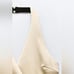 NWT. Zara Soft Gold Satin Effect Tie Halter Neck Top with V-neck. Size L.