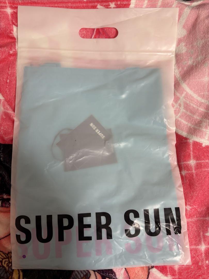 SUPER SUN Light Blue Shopping Bag