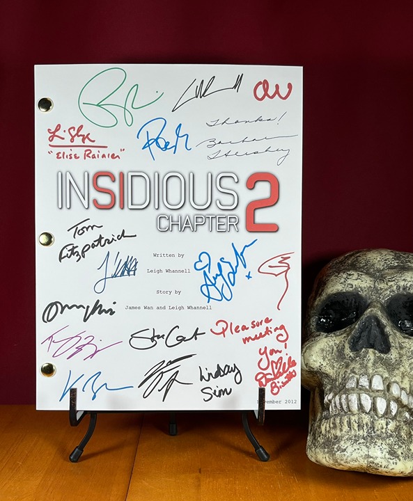 Insidious Chapter 2 Script Signed- Autograph Reprints- Horror Movie