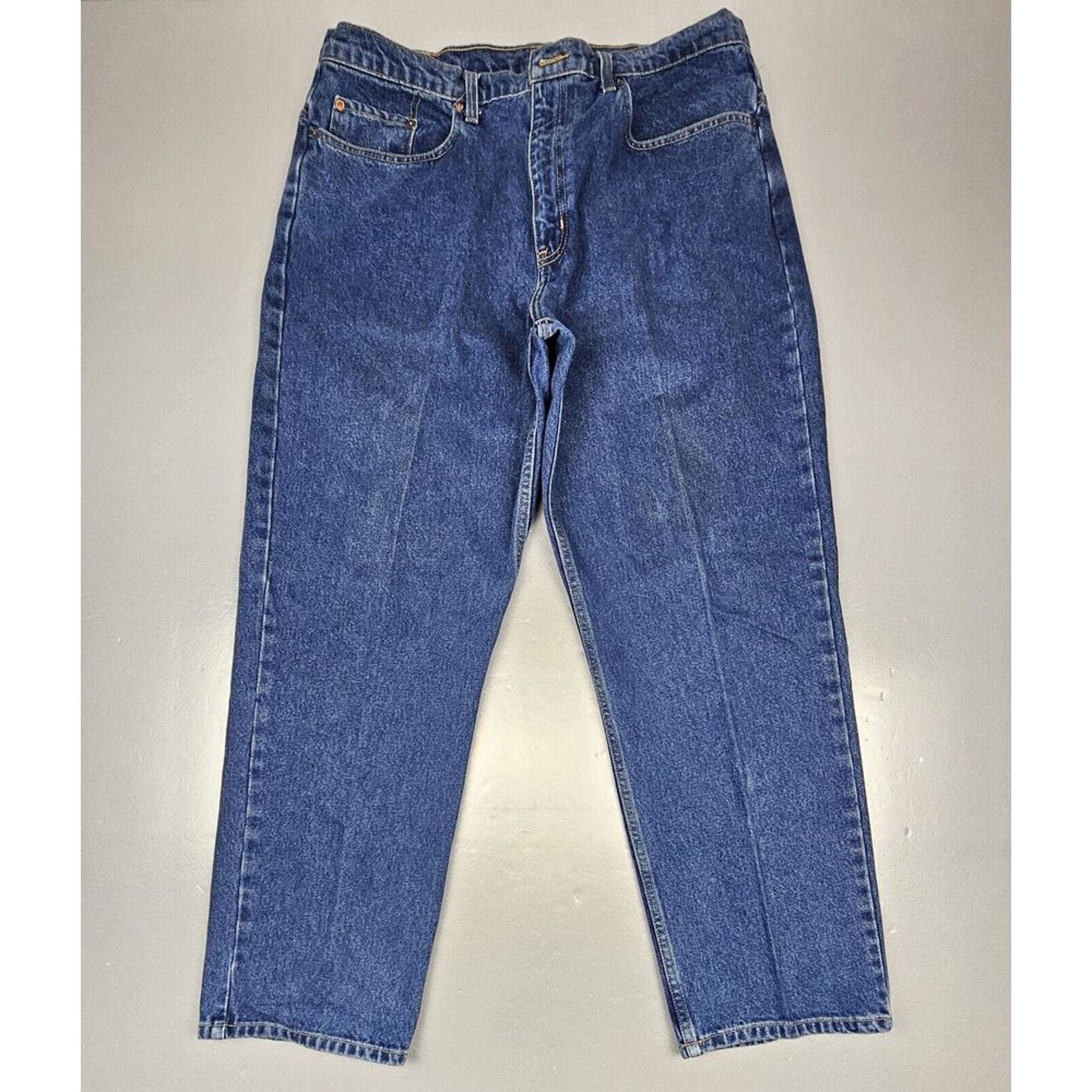 POLO JEANS Co. Ralph Lauren Jeans Mens 36x30. Vintage Y2k Blue Baggy Denim.