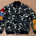 Extremely Rare★ APE Shark MA-1 Bomber Jacket Shark Hoodie M