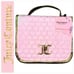 Juicy Couture Logo Quilted Heart Hanging Weekender Cosmetic Bag