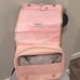 Juicy Couture Logo Quilted Heart Hanging Weekender Cosmetic Bag