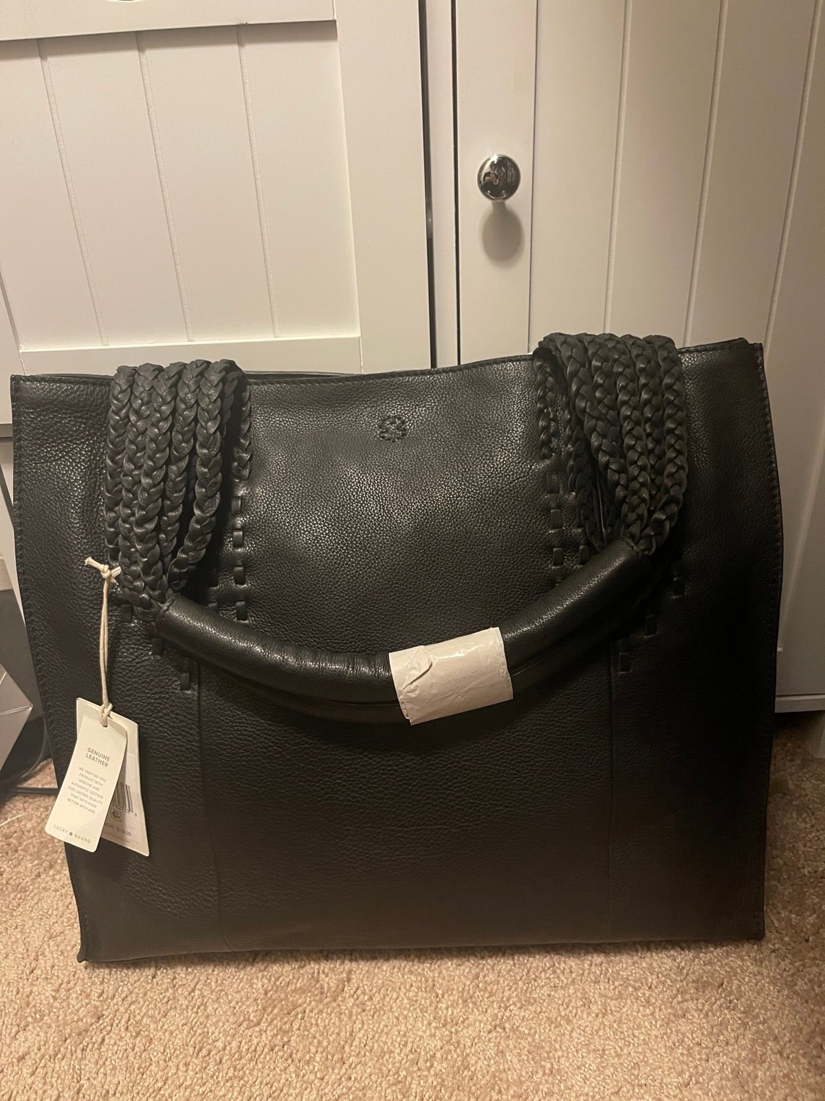 Mina Leather Tote Handbag