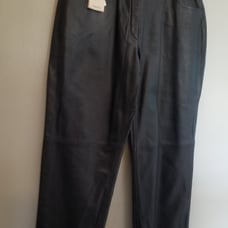 Mardini leather pants black 14 90s 1990 new with tag