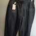 Mardini leather pants black 14 90s 1990 new with tag