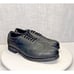 ROCKPORT WORKS Black Leather Steel Toe Safety Wing Tip ASTM Oxfords 10.5