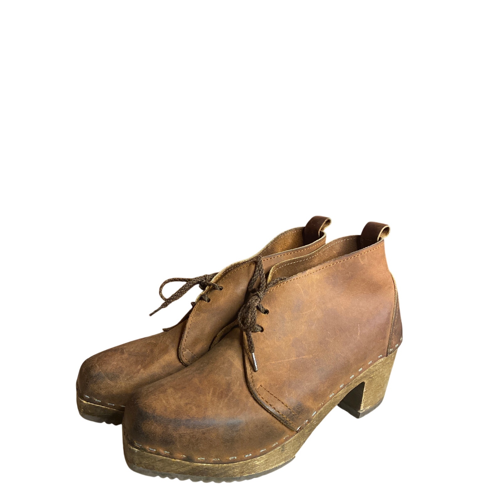 Rachel Comey Wooden Leather Lagenlook Swedish Clogs 9