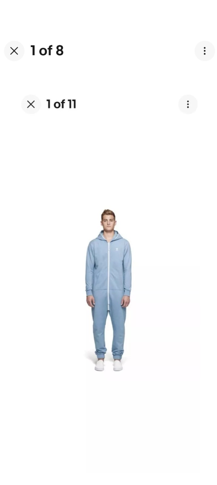 The Norwegian Original Onepiece Light blue Double Zipper Unisex Size Small