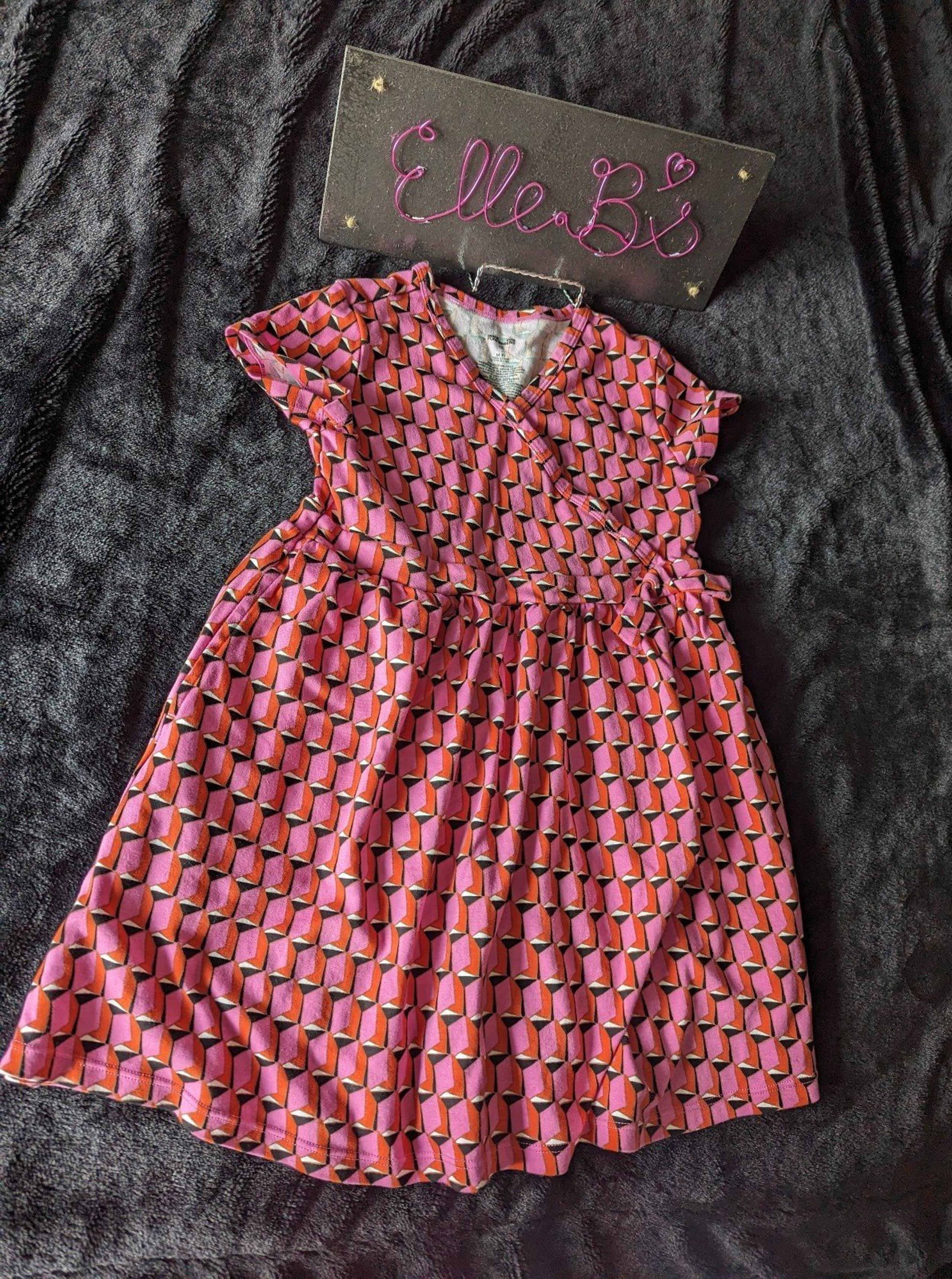 NWT Diane Von Furstenberg Geo Pattern Wrap Style Bow Detail Dress M,L,XL