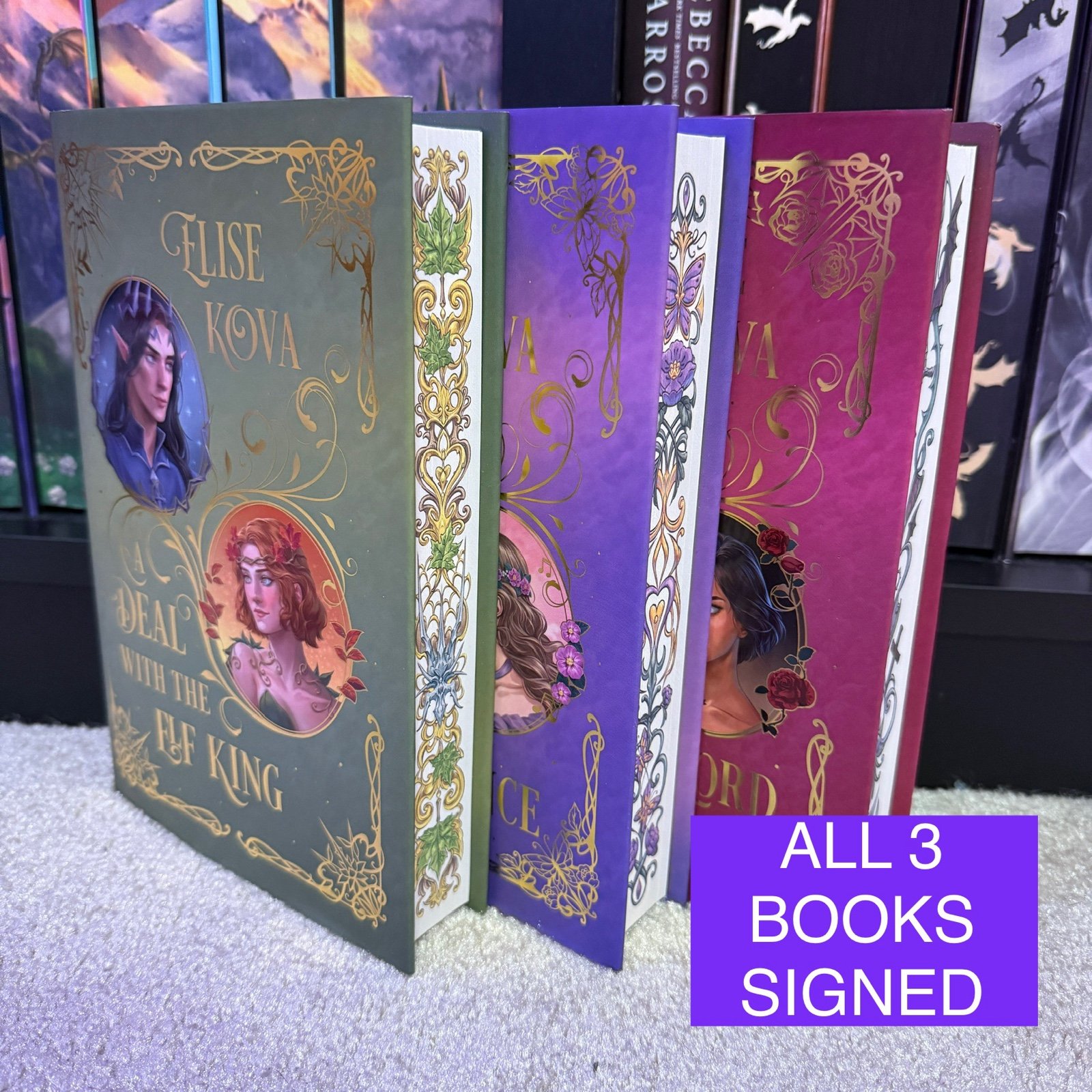 Fairyloot Married to Magic Series by Elise Kova Signed Special Editions