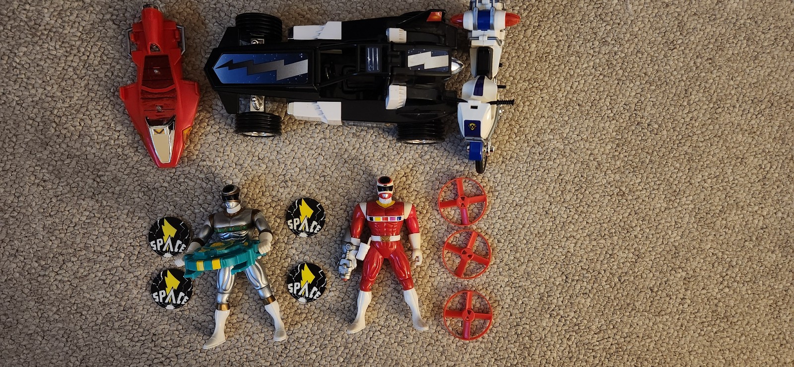 ***UPDATED***Power Rangers In Space Figures, Vehicles, and Incomplete Megazords!