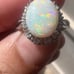 Australian opal ring