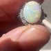 Australian opal ring