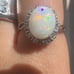 Australian opal ring