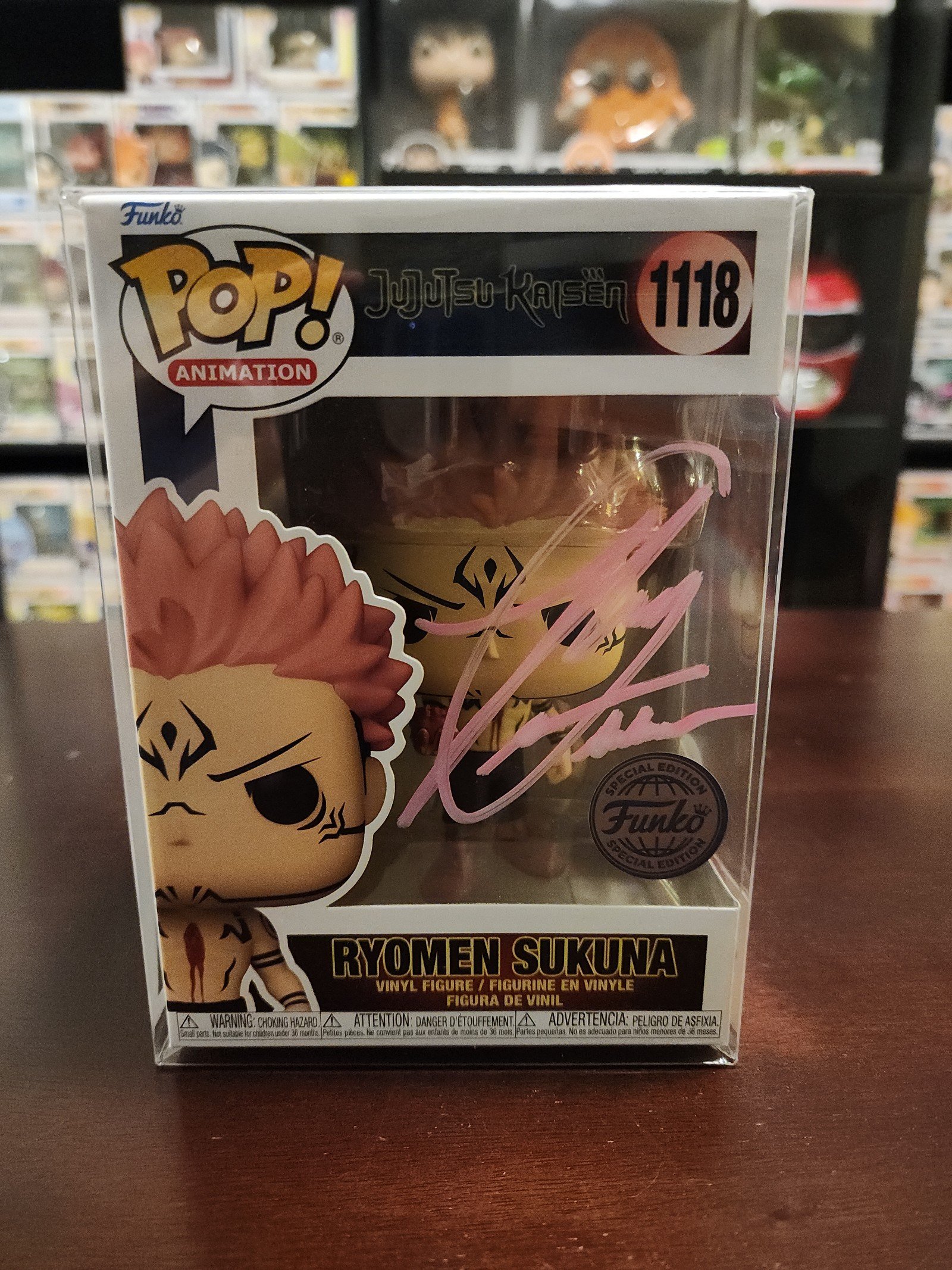 Ryomen Sukuna Funko Special Edition #1118 Signed