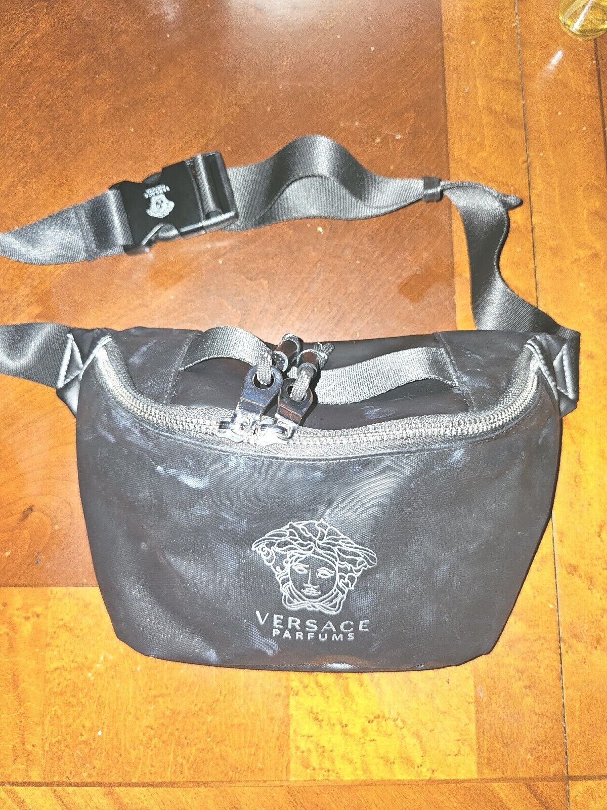 Versace Black Parfums Travel Fanny Pack Belt Bag Fragrance Cologne Unisex