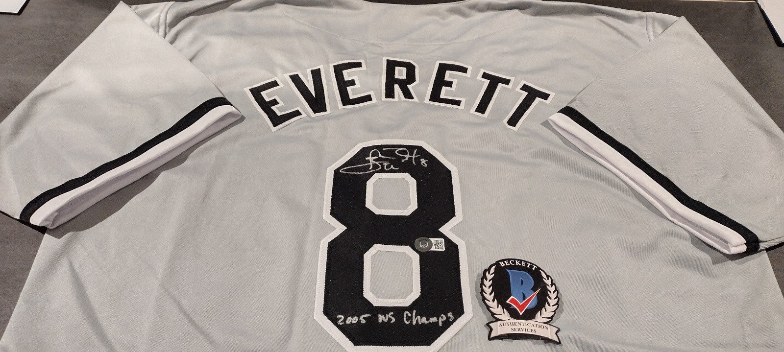 Chicago White Sox Signed Carl Everett Jersey COA JSA MLB