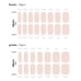 OHORA N OFFICE LOOK NB-019 Semi-cured Gel Nail Stickers - 6 PACK LOT