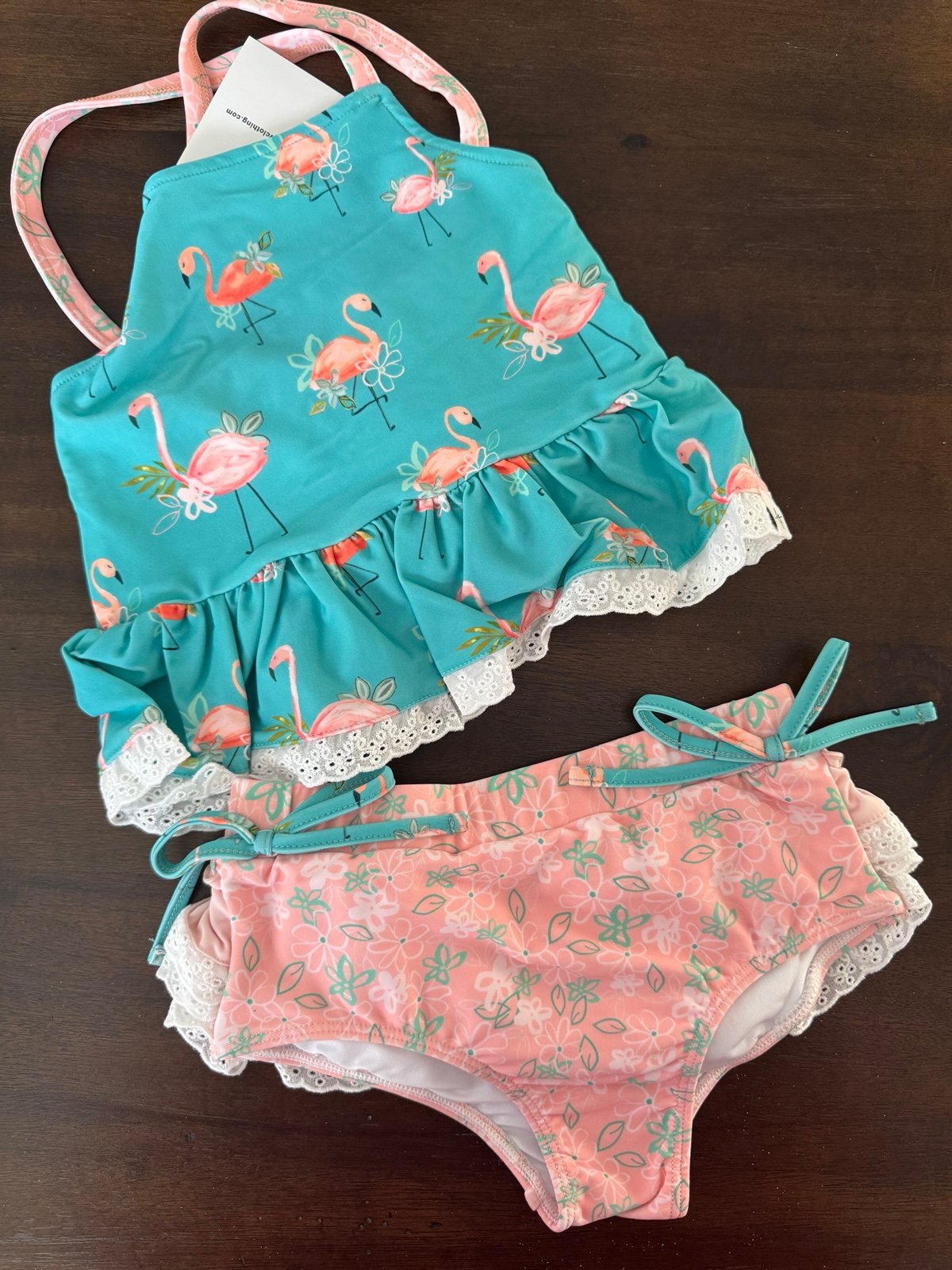 Love & Grow Flamingo Tankini 4T NIB