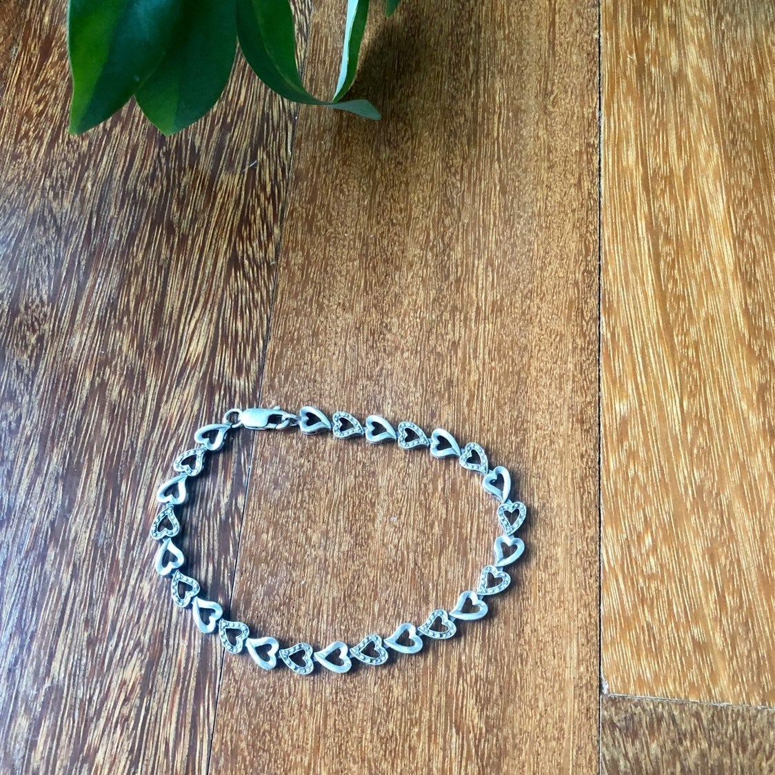 Sterling Silver Heart Bracelet