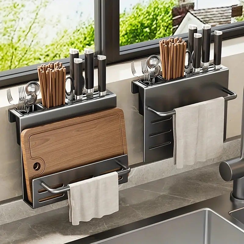 1pc, Knife Storage Rack, Kitchen Knife Storage Block, Cutlery Knife Block