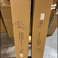 (2) folding 21” wood chairs