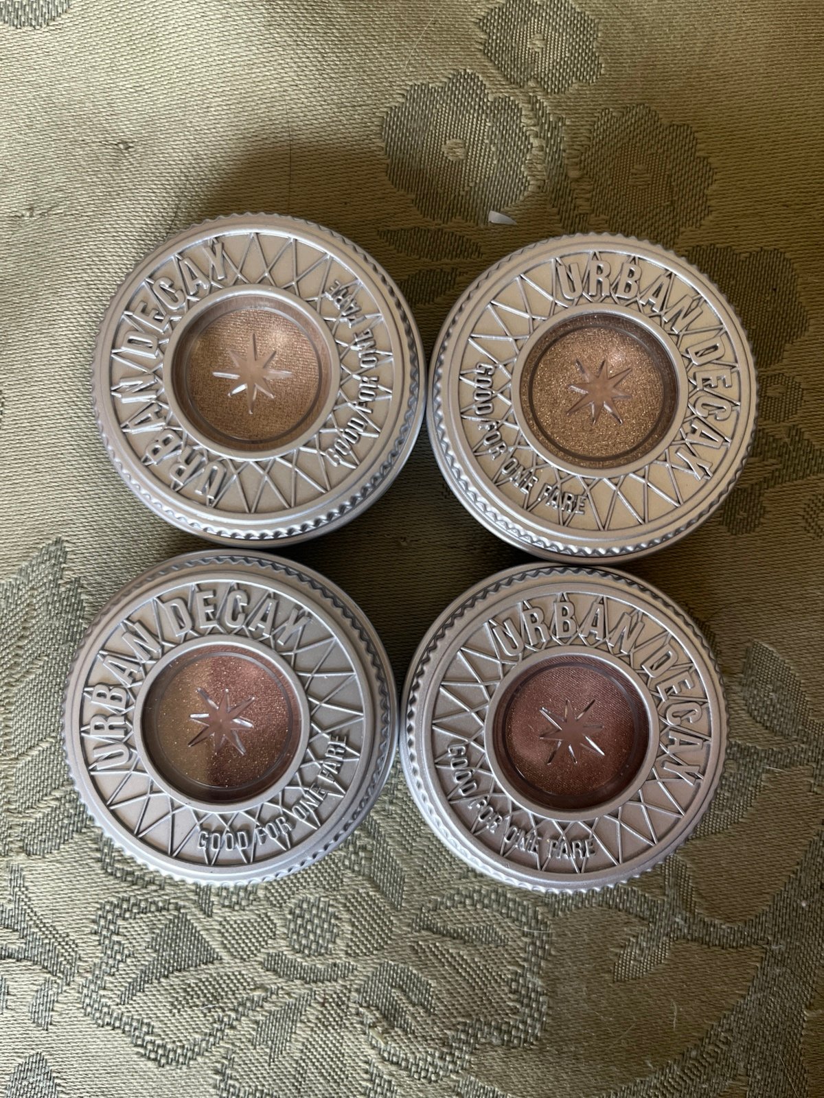 Set of 4 Rare Discontinued Urban Decay Eyeshadows Cowboy