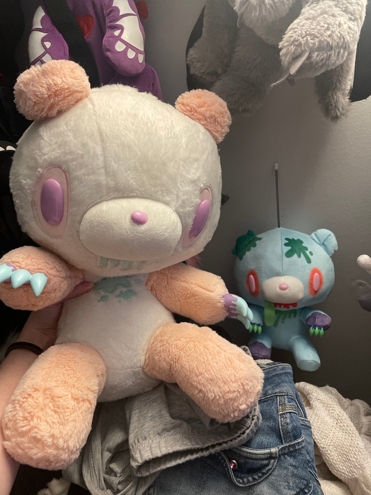 Gloomy bear pastel sherbetti panda and zombie gloomy 8 inch plush bundle