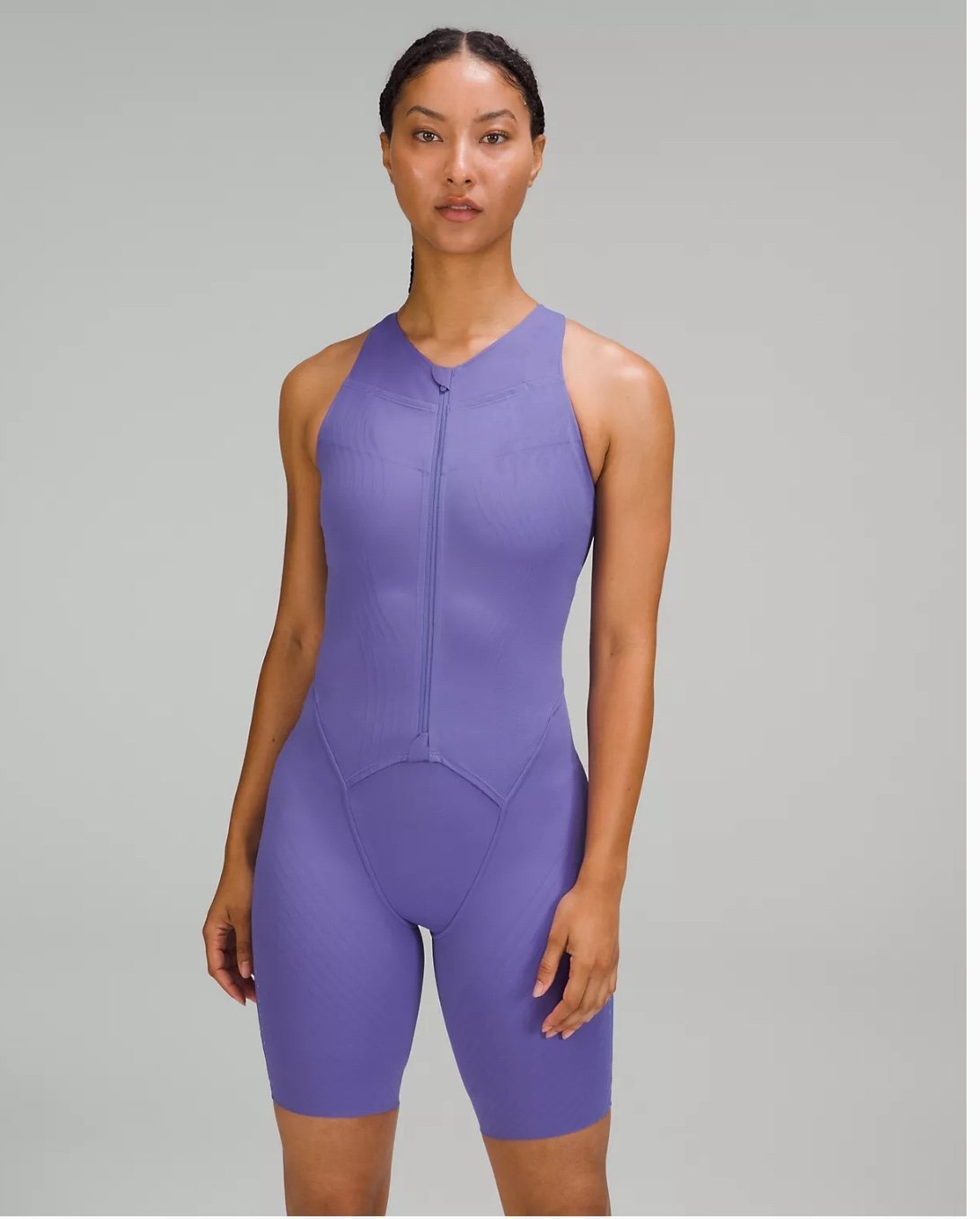 NWT Lululemon One-Piece Womens Sz 8 Purple SenseKnit Running Workout Yoga