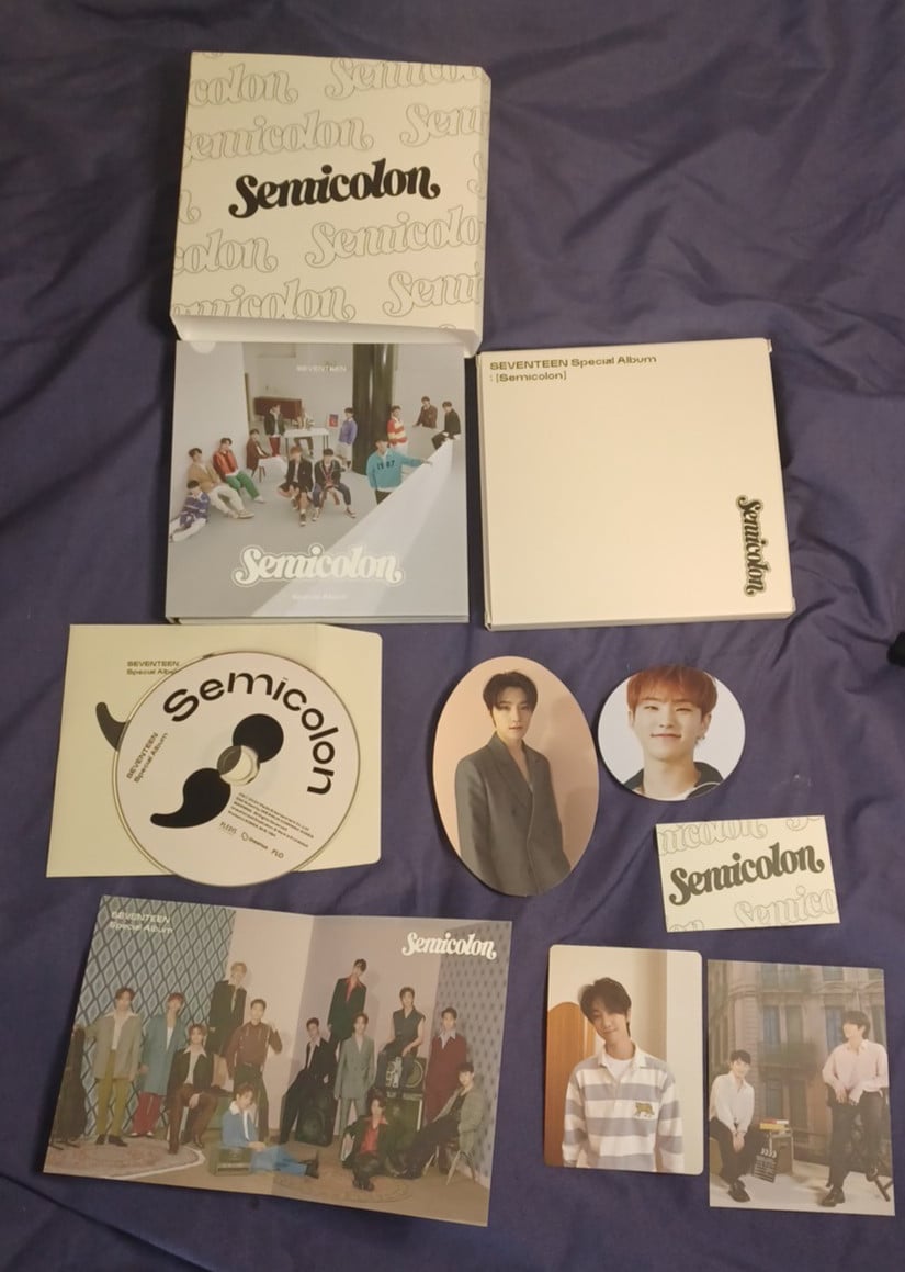 KPOP Seventeen Semicolon Special Album Book Inserts Weaving Kit Great Condition