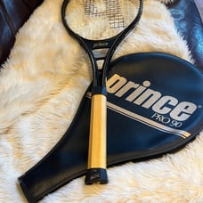 Vintage Prince Graphite Pro Series 90 Tennis Racket Racquet No Grip Tape & Cover