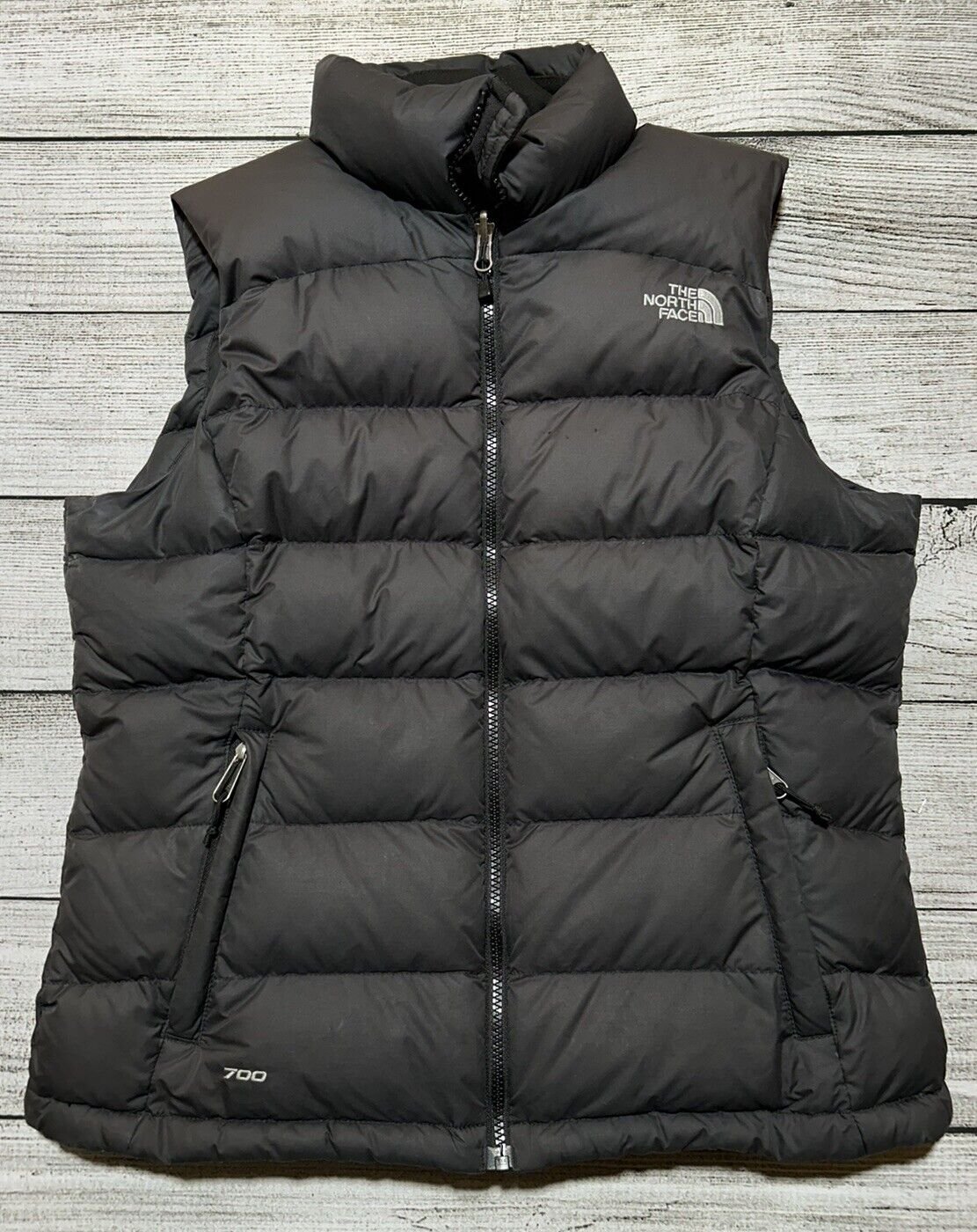 The North Face Down 700 Vest Size Medium Charcoal Gray Women’s