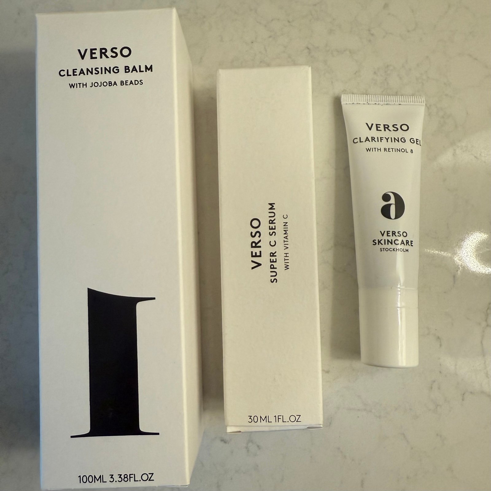 Verso Skincare Bundle | 3 New Full Size Products | 190 Value