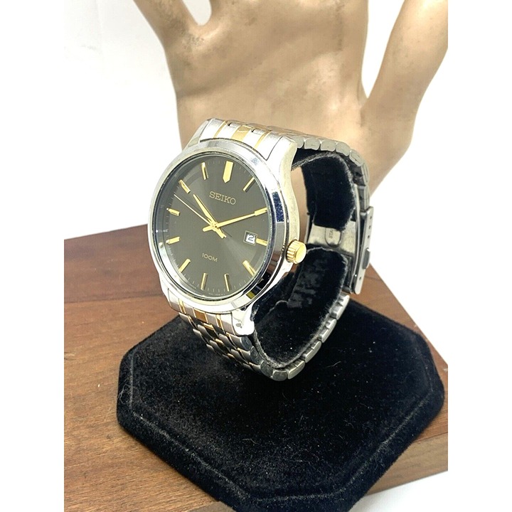 Seiko Date dual-tone 6N42-00F0 (Gold & Silver) - YouTube