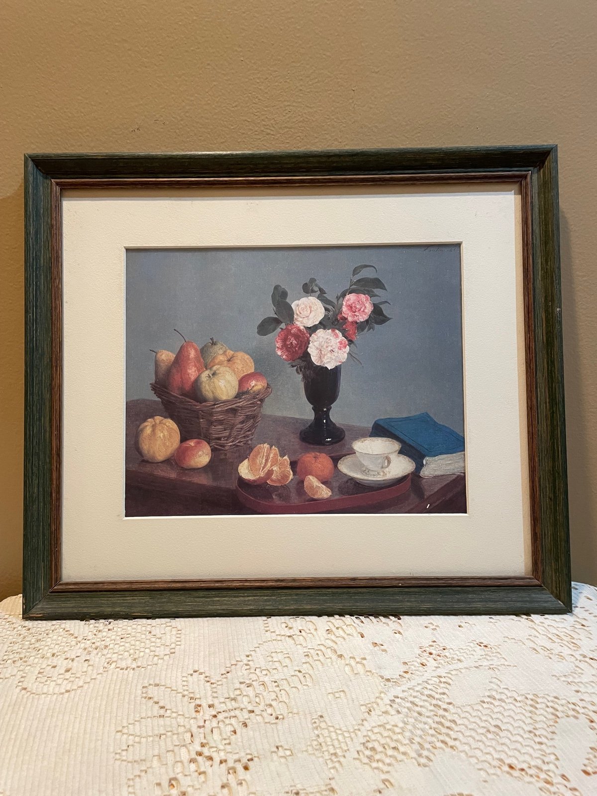 Henri Fantin Framed Print “Fruit & Flower” Still Art