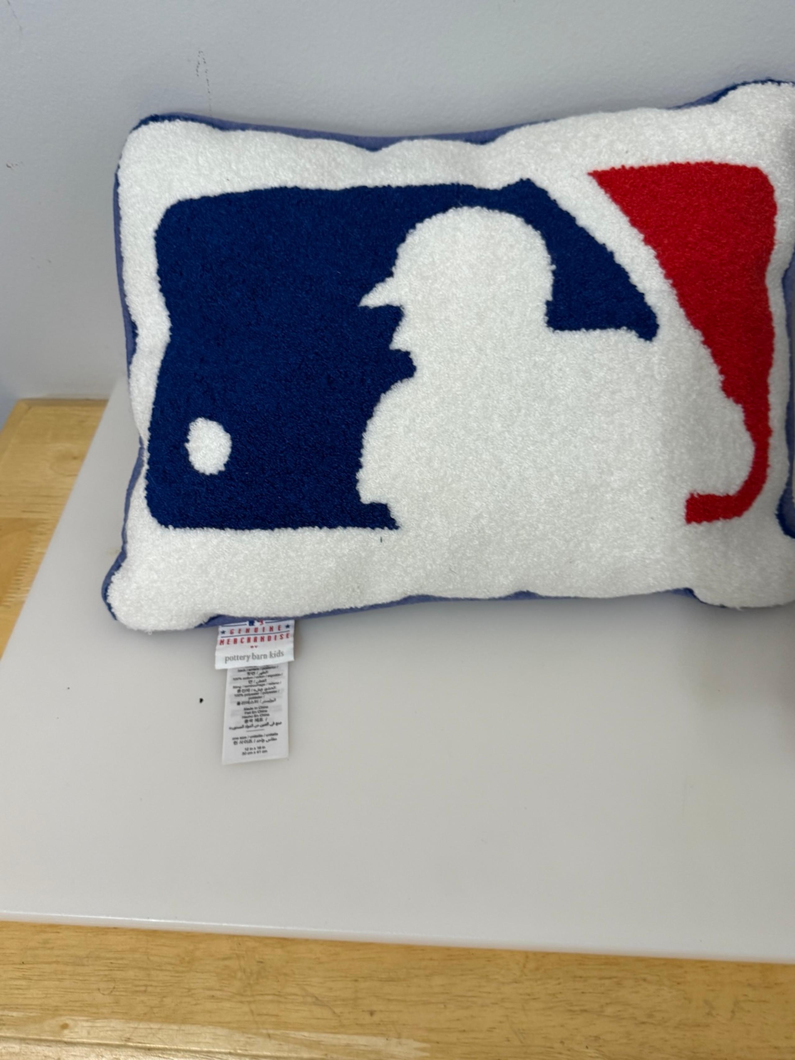 Pottery Barn Kids loop and hook MLB pillow