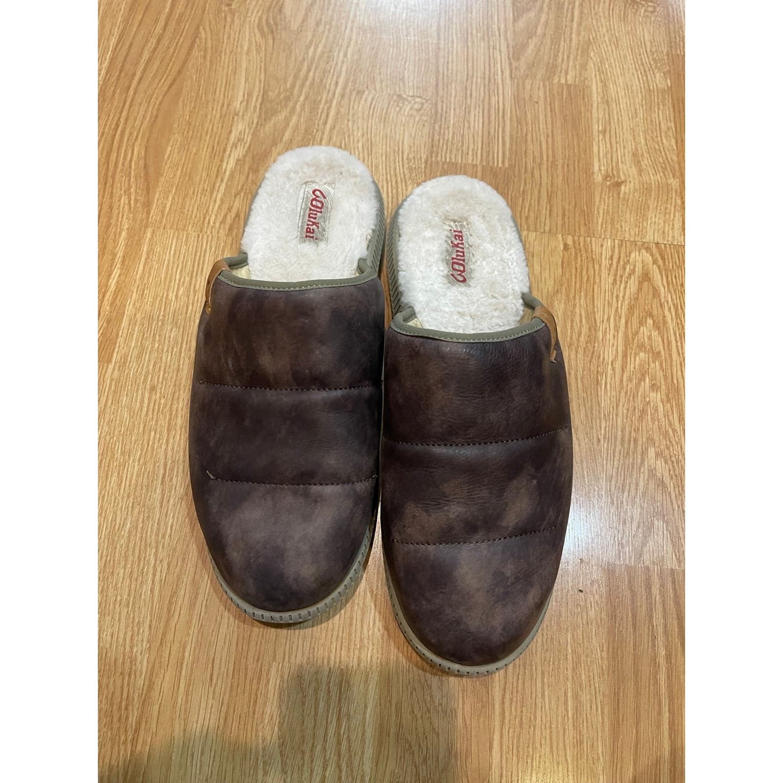 OLUKAI Mua Ili Genuine Shearling Slipper size 11