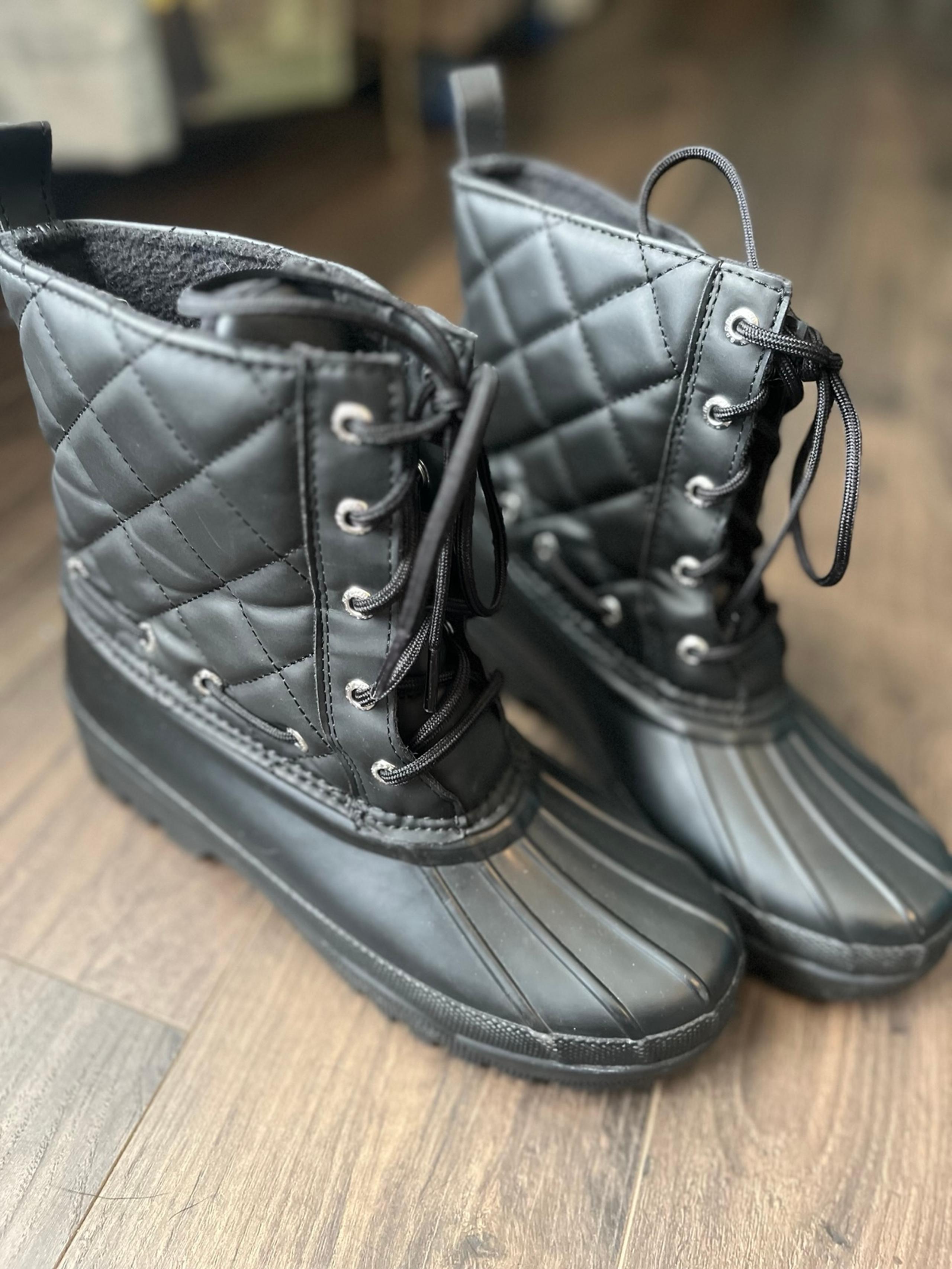 Sperry top-sider Gosling black duck boots women’s 6