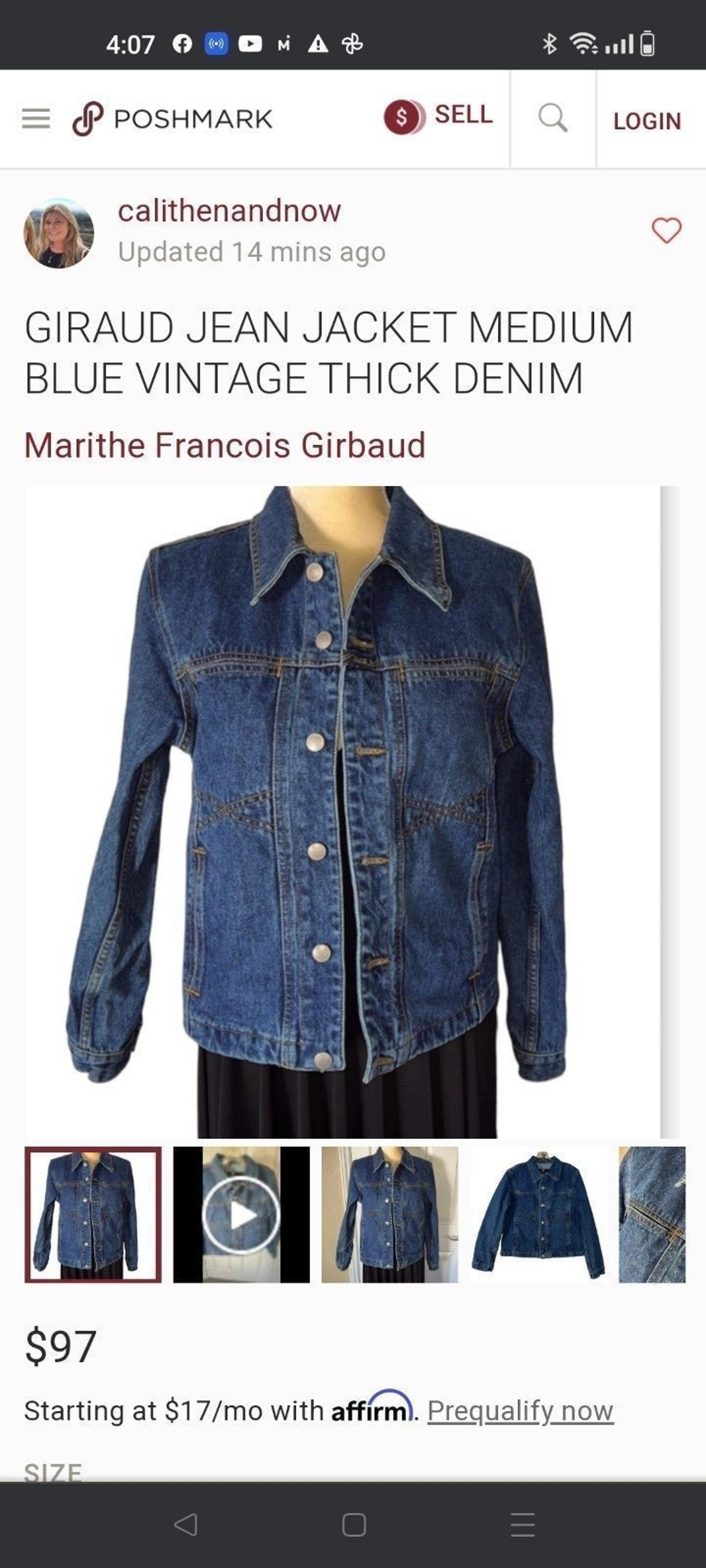 Vintage y2k Marithe Francois girbaud woman Jean jacket