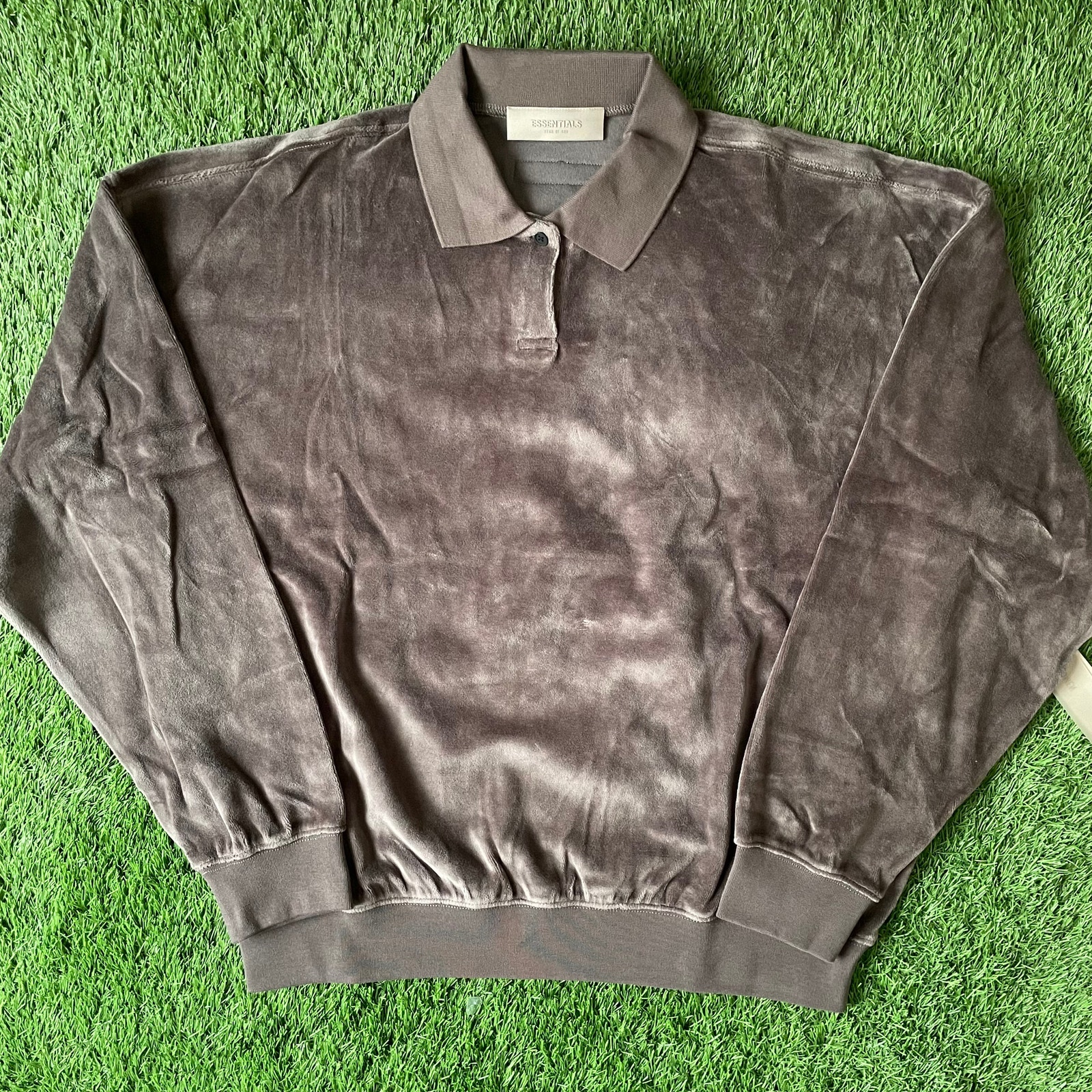 Women's Essentials x FOG Off Black Velour Polo