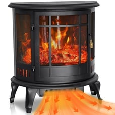 1500W Electric Fireplace Heater with Adjustable Realistic 3D Flame