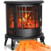 1500W Electric Fireplace Heater with Adjustable Realistic 3D Flame