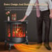 1500W Electric Fireplace Heater with Adjustable Realistic 3D Flame
