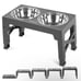 ZALALOVA Elevated Dog Bowls Stand with 2 Stainless Steel Dishes, Raised Dog Bowl