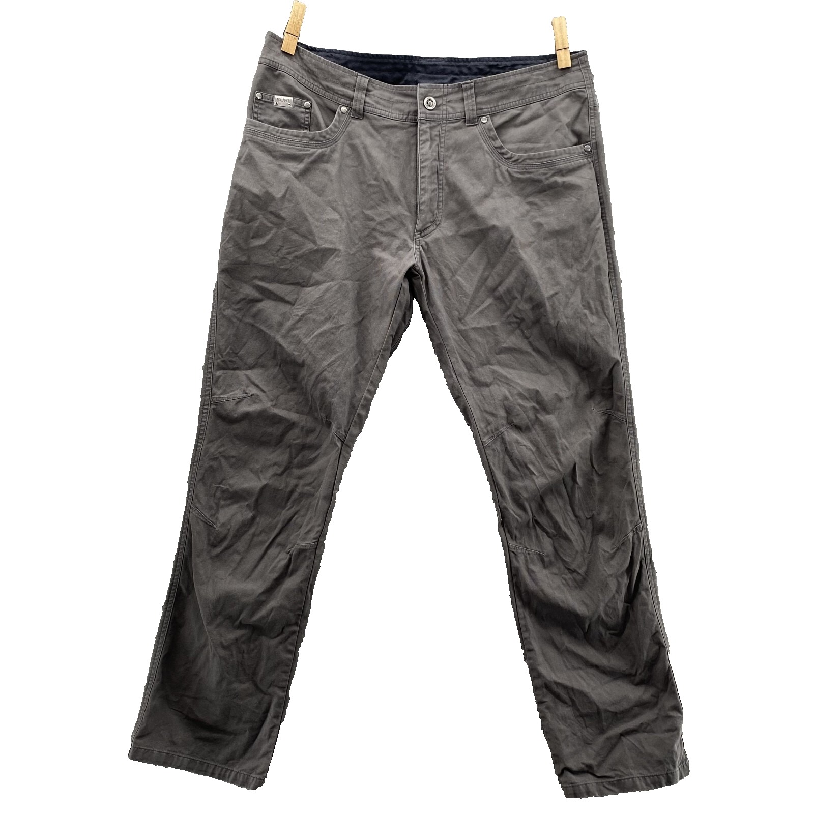 Kuhl Free Kanvus Jeans Men's 37x31* Gray Gorpcore Performance Academia Workwear