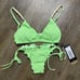 ViX Paula Hermanny NWT Matched 2 Piece Brazilian Ruched Back Bikini Swimsuit MED
