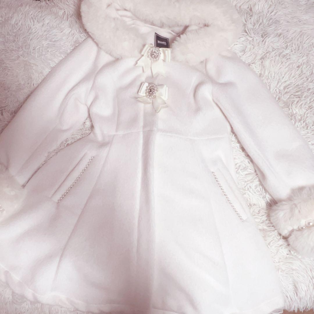 MARS Beaded Ribbon Coat White ♡