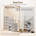 Transparent Foldable Shoe Box Pack of 12 Stackable Shoe Organizer Containers
